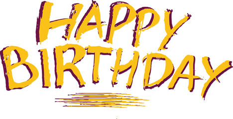 Happy birthday text icon