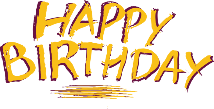 Happy birthday text icon