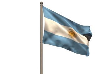 Digitally generated argentina national flag