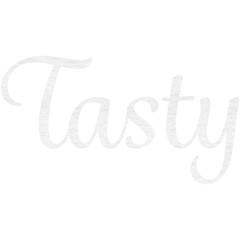 Obraz premium Digitally generated image tasty text