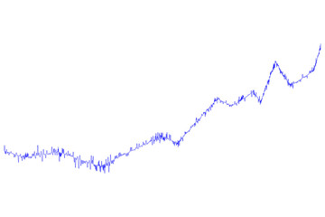 Blue line graph