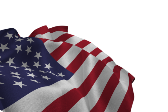 Close up of the us flag