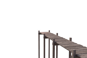 Digital composite image of wooden pier