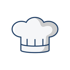chef hat icon vector design template in white background