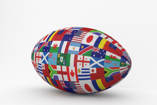 Rugby world cup international ball - Powered by Adobe
