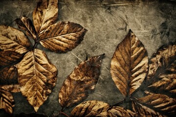 leaves wall decor for home or office. Generative AI
