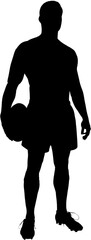 Rugby player standing 