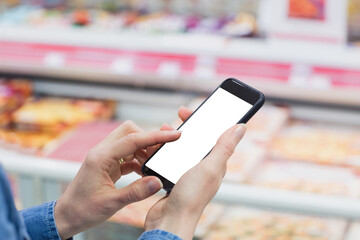 Cropped image of man using mobile phone