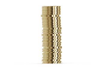 3d stack of gold coins