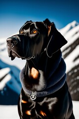 Großer schwarzer Hund, Deutsche Dogge