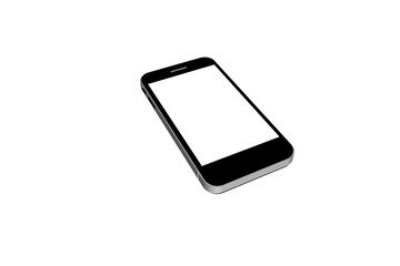 Digitally composite image of mobile phone