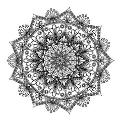 Art in style with mandala drawings.