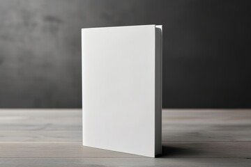 Blank white book cover for mockup illustration Generative AI