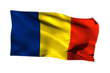 Close-up of Romanian flag