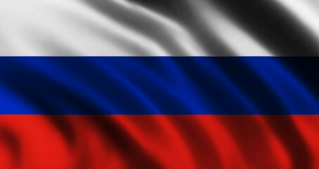 Russia flag waving Background