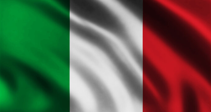 Italy flag waving Background