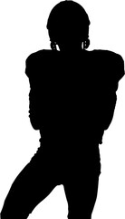 American football player standing 