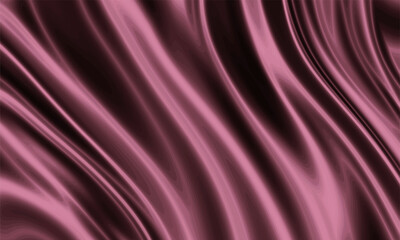 Dark purple silk texture background design with smooth waves.