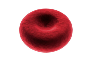 Digital image of red blood cell - Powered by Adobe