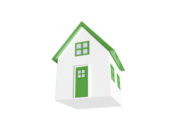 Digitally generated image of house 