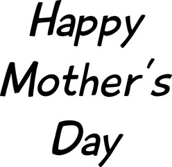 Digital generated image of happy mothers day