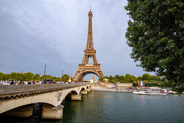 Eiffel tower in Paris, France.