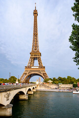 Fototapeta na wymiar Eiffel tower in Paris, France.