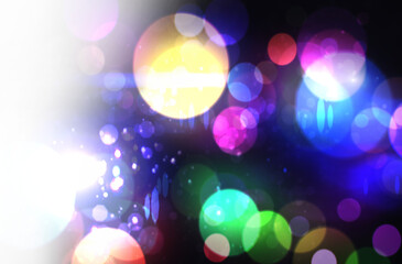 Digital composite image of bokeh