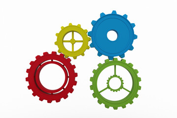 Digital image of group of cogs