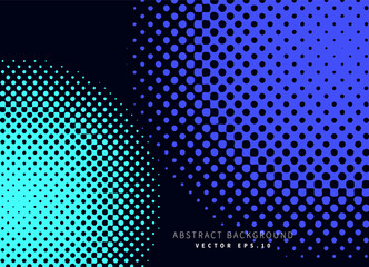 sphere with halftone neon tone technology theme modern art background use for advertisment poster website banner landing page product package design vector eps.