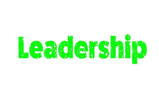 Digitally generated image of Leadership text 