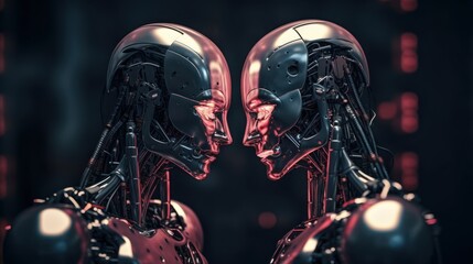 A relationship with artificial intelligence. Generative AI. 