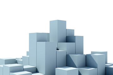 Composite image of blue blocks