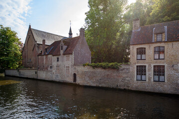 Fototapeta premium Traditional canal in Bruges, Belgium
