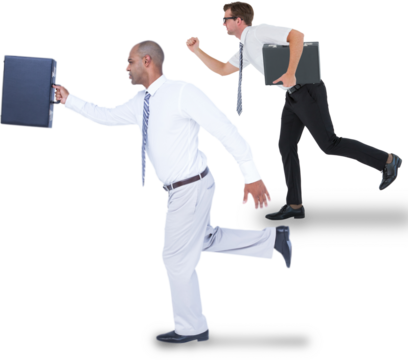 Composite image of businessmen