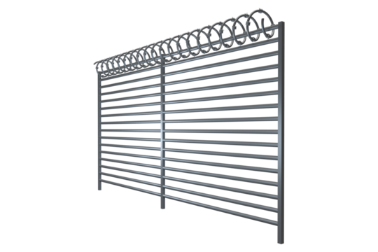Fence on white background
