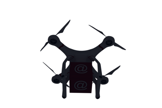 Drone with at symbol