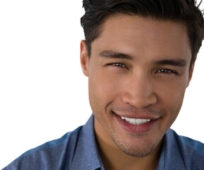 Obraz premium Close up portrait of smiling businessman