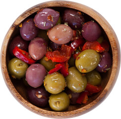 Olives in a bowl
