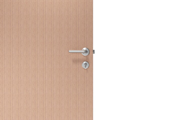 Digitally generated image of brown door