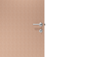 Digitally generated image of brown door