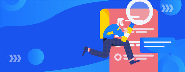 Job Interview People Flat Vector Concept Operation Hand Drawn Illustration
