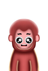 Monkey Expression Cartoon Character Emoticon Doodle