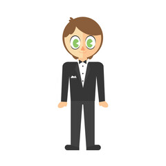 Digitally generated image of man