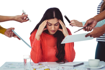 Young creative manager feeling the pressure