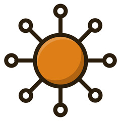 germ disease microbe icon