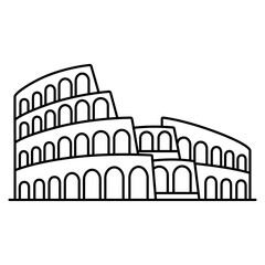 colosseum roma building landmark - obrazy, fototapety, plakaty