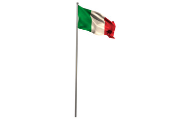 Fototapeta premium Pole with Italian flag