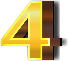 Fototapeta premium Shiny gold alphabet letters