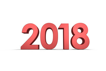 Illustration of new year number